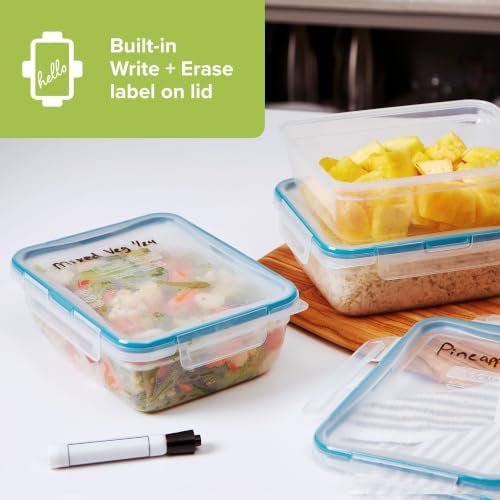 Plastic Total Solution (3-Pack, 8.5-Cup) Food Storage Containers