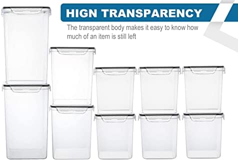 Large Tall Airtight Food Storage Containers, 10 PACK Containers Set