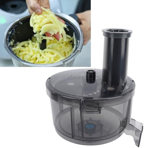 TM6 TM5 TM31 Vegetable Cutter Kit, Electric Food Processor Container Attachment for TM31 TM5 TM6, Stainless Steel Vegetable Chopper for Onion & Fruit, High Efficiency Dicer Cutter - Image 5