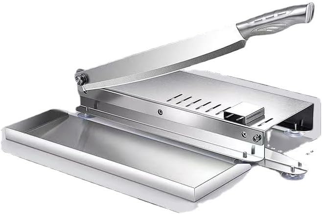 Household Cutting Guillotine,Meat Slicer Bone Cutter,Manual Frozen Meat Ribs Chopper,Stainless Beef Cutter Machine For Rib Fish Chicken Beef,M