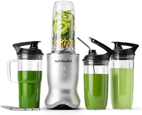 nutribullet® Ultra Deluxe Personal Blender, 1200W, Silver, NB80500 by Unknown