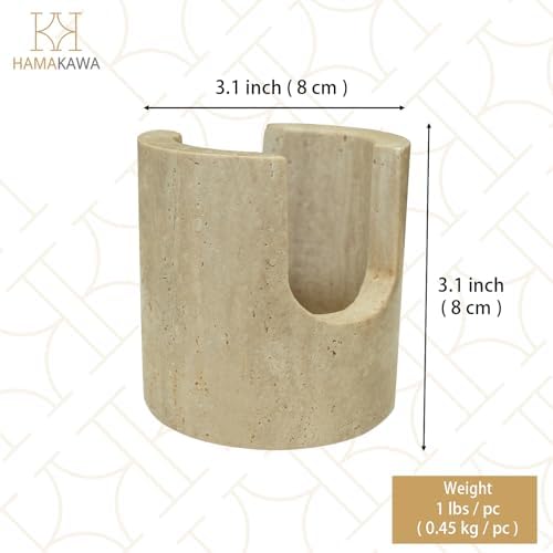 Turkish Natural Marble Sponge Holder, Beige Kitchen Sink Organizer