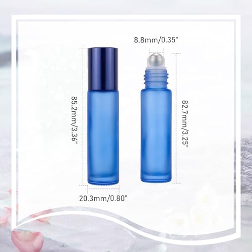Kesell 10ml Glass Essential Oils Roller Bottles, 10-Pack, Small - Image 2