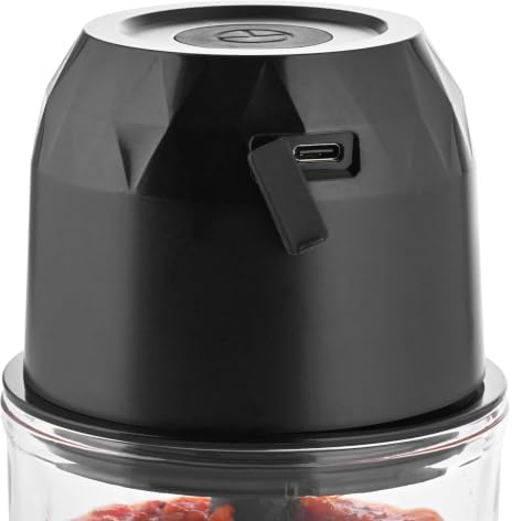Glass Mini Chopper: 1 Cup, Cordless, Toastmaster - Image 4