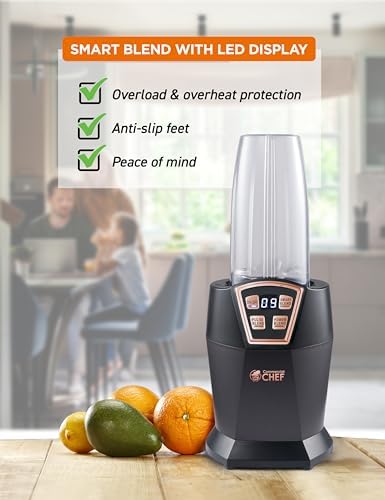 Personal Blender, 28-Oz. Cup, 1000W, CHPB40B, Black