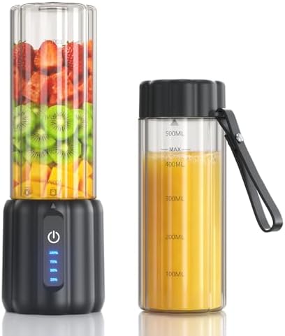 Portable Blender, USB C Cordless Smoothie Blender with LED Display by TOMUOO