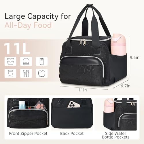 Lunch Bag for Women - Large Leak-Proof Tote Soft Lunch Box