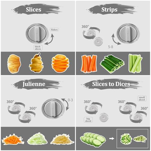 Upgrade Safe Mandoline Slicer for Kitchen,Adjustable Vegetable Food Chopper Onion Potato Fries Cutter, Veggie Salad Julienne + Dicer, with Draining basket, Kitchen Chopping Artifact, Gift - Image 5