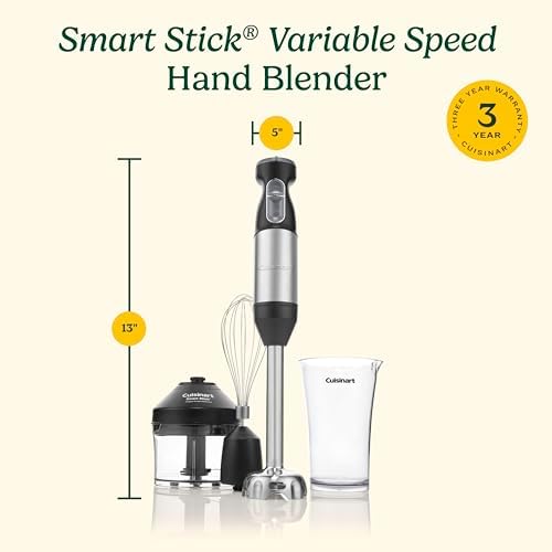 Cuisinart CSB-179 Smart Stick Variable Speed Hand Blender, Stainless Steel - Image 5