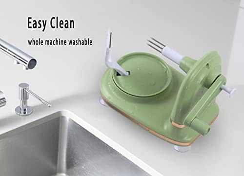 Apple Peeler with 2 Blades Replacements, Apple Peeler Slicer & Corer for Home Kitchen Quick Applesauce Pie Making