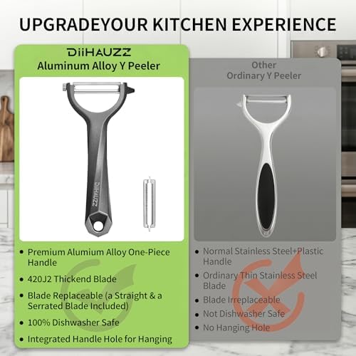 Potato Peeler, Blade Replaceable Aluminum Alloy Vegetable Peeler