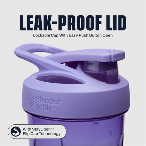 BlenderBottle Sport Flip Tritan Shaker Bottle 28 oz Purple - Image 2