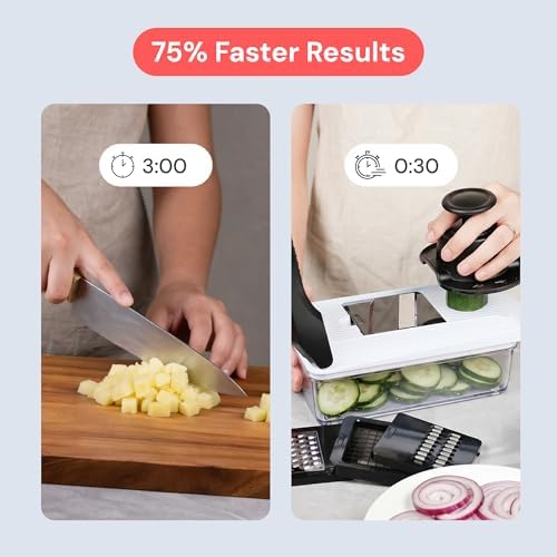 Fullstar Pro Core Vegetable Chopper & Mandoline Slicer, 9-in-1 Kitchen Tool - Image 3