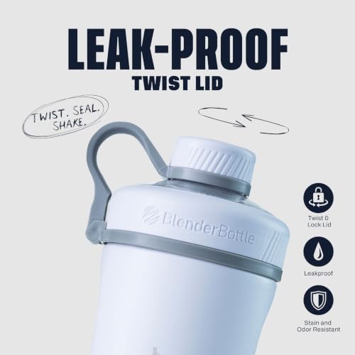 BlenderBottle Radian Stainless Steel Shaker Bottle 26 oz White - Image 2