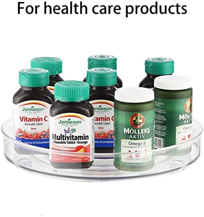 2 Pack Lazy Susan Turntable, 10.5 Inch Spinning Cabinet Organizer