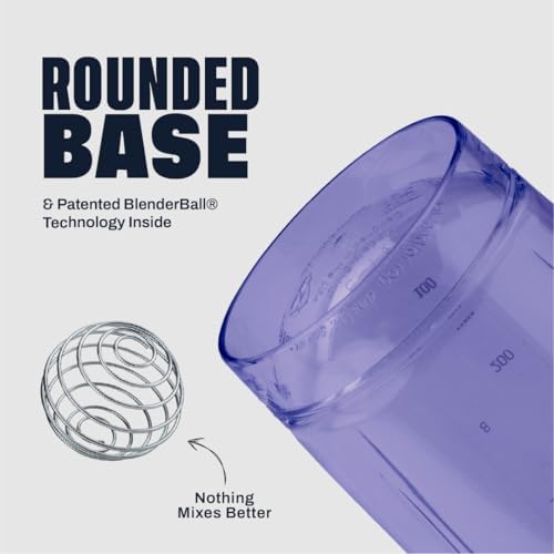 BlenderBottle Sport Flip Tritan Shaker Bottle 28 oz Purple - Image 3