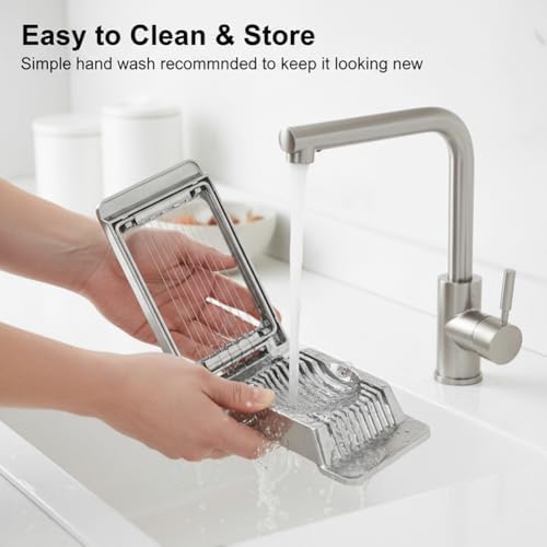 Egg Slicer for Hard Boiled Eggs, Multipurpose Manual Egg Slicer Heavy Duty - Image 7