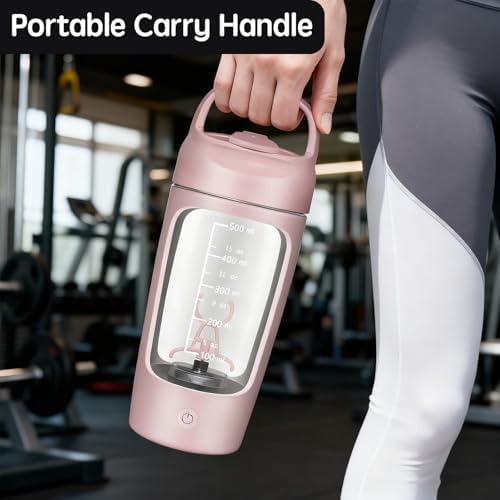 Electric Protein Shaker Bottle, 22oz, USB Rechargeable
