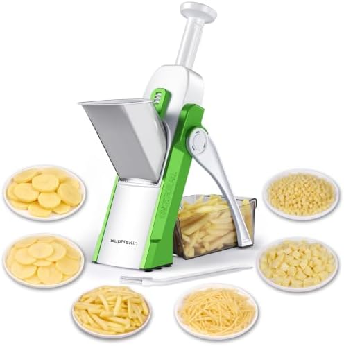 Safe Potato Slicer, Chips French Fry Cutter Adjustable 1-8 mm