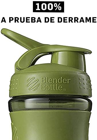BlenderBottle SportMixer Tritan Grip Shaker Bottle, Moss Green, 28-Ounce - Image 6