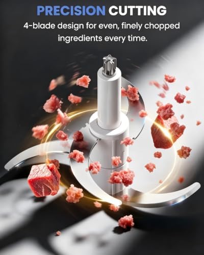 LINKChef Food Processor, 10 Cup Electric Food Chopper, 600W Meat Grinder - Image 3