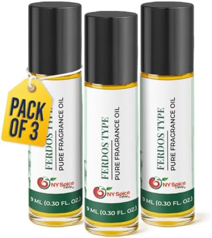 NY Spice Shop Ferdos Type Musk Fragrance – Pack of 3 Musk Fragrance Blend & Soft Floral Scent – Oil Based Perfume with Enduring Aroma Tone – Arabic Musky Perfume Oil for Personal Scent Collection by NYSpiceShop