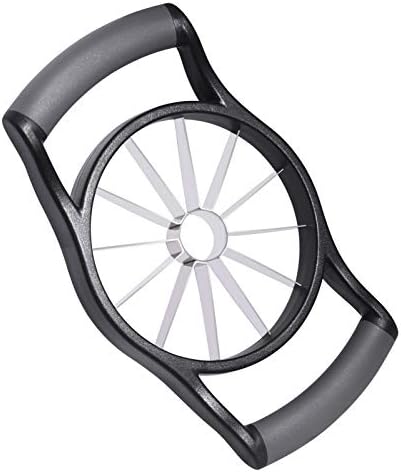Newness Apple Slicer, [Upgraded] 12-Slice Apple Slicer and Corer, Heavy Duty Stainless Steel Apple Cutter, Divider, Wedger with Ultra-Sharp Blade & Ergonomic Grip Handle for Pears and More