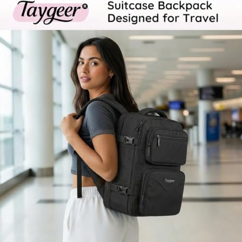 Taygeer Travel Backpack for Men, TSA Travel Laptop Backpack with Shoe Pouch - Image 2