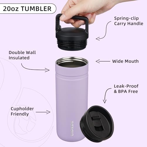BJPKPK 20 oz Insulated Travel Water Bottle, Coffee Tumbler Stainless Steel - Image 3