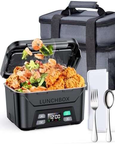 Cordless Electric Lunch Box for Adults 1.3L with Schedule Heating