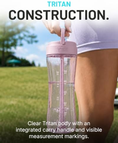 PerfectShaker LUMA 28oz Tritan Protein Shaker Bottle with Straw - Image 4