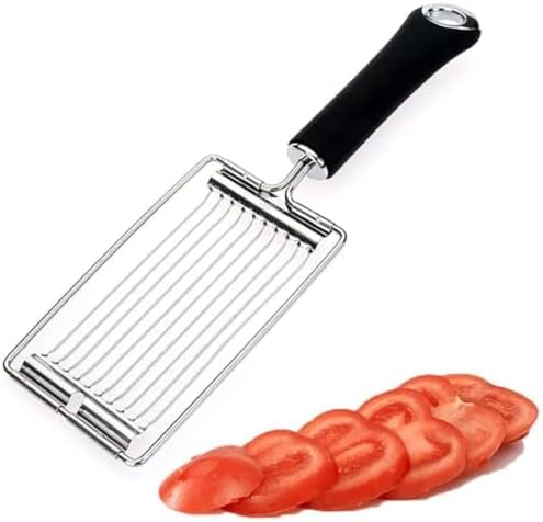 Tomato Slicer,Fruit Slicer Stainless Steel Handheld Boiled Eggs Slicer Tomato Cutter Veggie Chopper Kitchen Gadgets - Image 4
