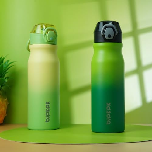 BJPKPK 25 oz Insulated Water Bottle, Straw, Handle, Stainless Steel Flask - Image 5