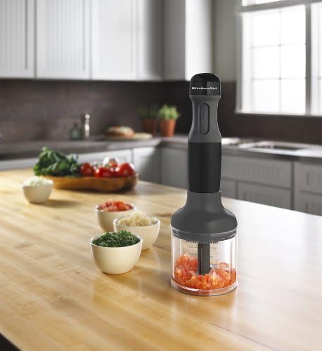KitchenAid KHB2351OB 3-Speed Hand Blender, Onyx Black