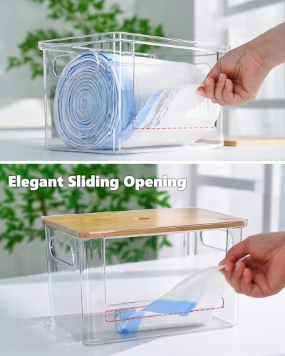 5 in 1 Trash Bag Holder Dispenser Dishwasher & Laundry Pods Container