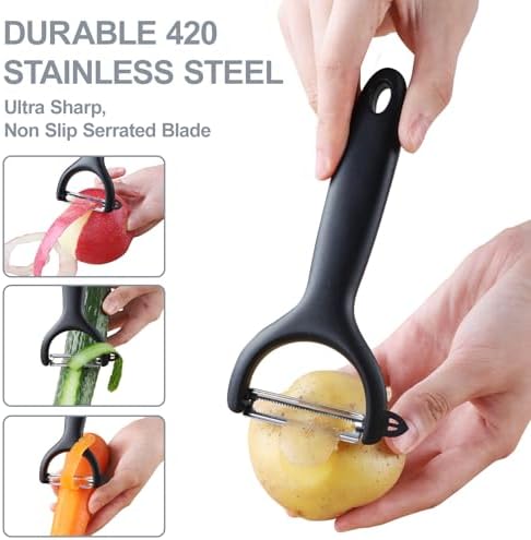 Safe Mandoline Slicer for Kitchen,Adjustable Potato Slicer 1-8 mm
