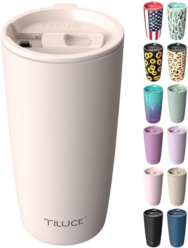 TILUCK 20 oz Insulated Coffee Tumbler with BPA-Free Lid by TILUCKBringsGoodLuck