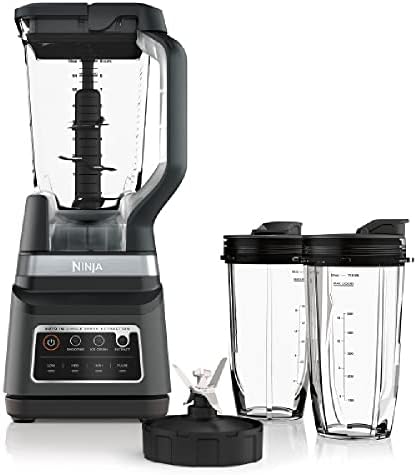 Ninja DB751A Pro Plus DUO Blender, 1400W, Auto-IQ, 3 Modes: Smoothies, Frozen Drinks, 72oz Pitcher, 2x24oz Cups, Pro Blades, Black/Stainless by Unknown