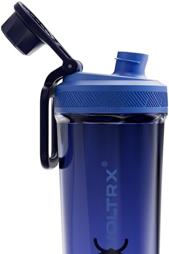 VOLTRX Shaker Bottle, Gallium USB C Rechargeable Electric Protein Shake Mixer, Shaker Cups for Protein Shakes and Meal Replacement Shakes, BPA Free, Made with Tritan, Midnight Blue, 27oz - Image 2