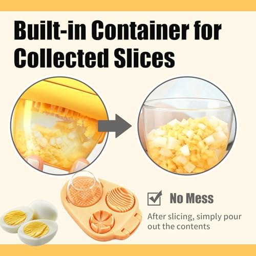 3 in 1 Egg Slicer for Hard Boiled Eggs with Cleaning Brush - Image 5