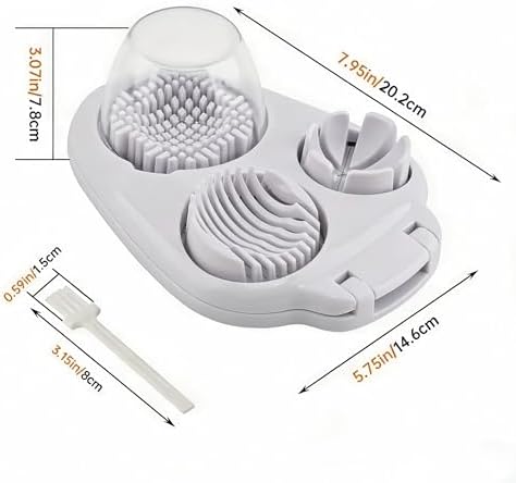 Egg slicer, suitable for whole boiled eggs - 3 slicing modes egg cutter - Image 5