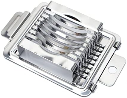 Egg Slicer Heavy Duty Egg Cutter Multi-Function Splitter Slicer Stainless Steel Wire Mushroom Tomato Cutting Silver. Graters by Unknown