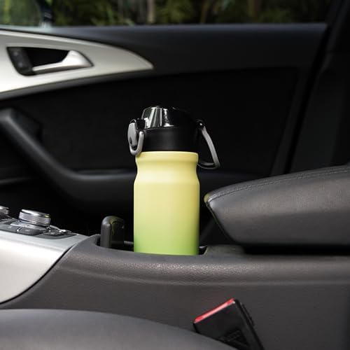 BJPKPK 18 oz Water Bottle with Straw & Handle, Insulated Stainless Flask - Image 6