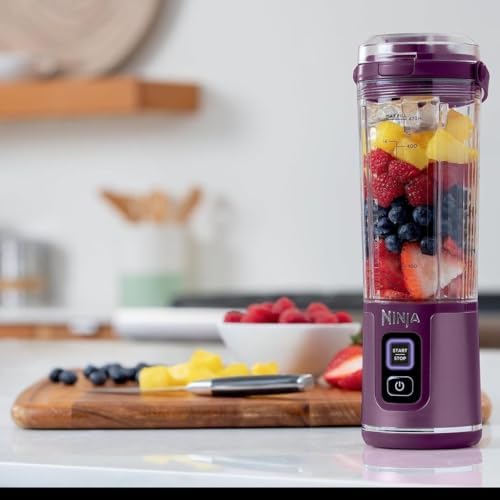 Ninja BC151PR Blast Portable Blender, Cordless, 18oz. Vessel, Personal Blender for Shakes & Smoothies, BPA Free, Leakproof Lid & Sip Spout (Renewed) - Image 4