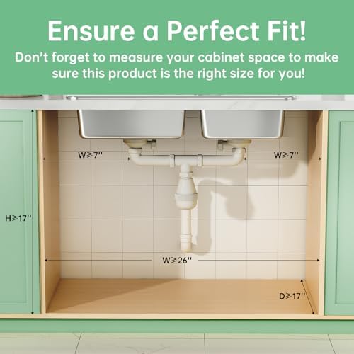 3-Tier Under Sink Organizer, Pull Out Cabinet Organizer for Kitchen & Bath