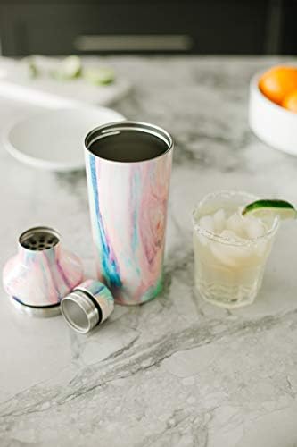 Simple Modern Cocktail Shaker Set with Jigger Lid | Stainless Steel Boston Shaker Insulated Martini Mixer for Mocktails | Gifts for Men Women Him Her | Classic Collection | 20oz | Sea Glass Sage