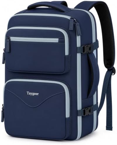 Taygeer TSA Approved Carry on Backpack, Personal Item Travel Bag, Ink Blue by Taygeer