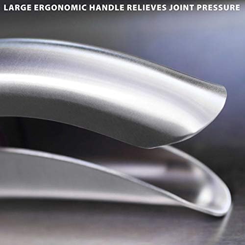 High-Capacity Stainless Steel Double-Lever Garlic Press