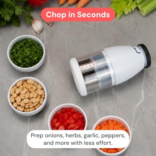 Fullstar Hand Chopper, Manual Vegetable & Onion Chopper, 1 Cup Container - Image 3
