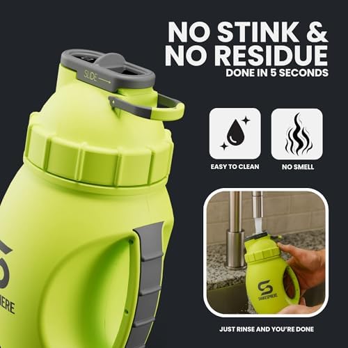 44oz Shaker Jug, Double Walled, BPA-Free, Fluorescent Yellow